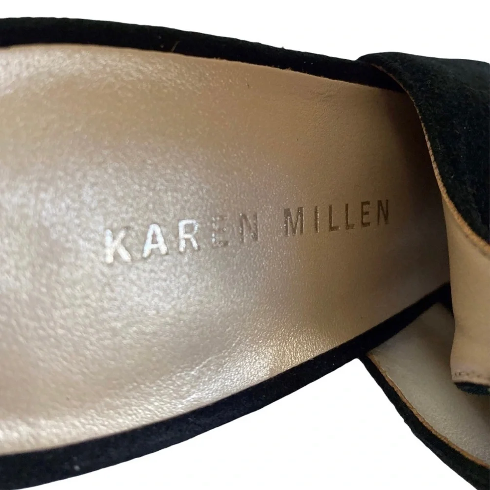 Karen Millen Suede Heels Animal print heel